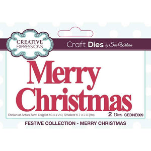 Dies by Sue Wilson - Festive Collection Noble Merry Christmas