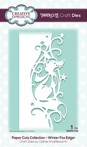 Creative Expressions Paper Cuts Collection - Winter Fox Edger