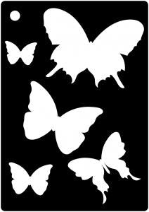 Creative Expressions Mini Stencils - Butterfly Splash