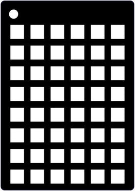 Creative Expressions Mini Stencils - Squares Grid