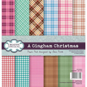 Creative Expressions Sam Poole - A Gingham Christmas 8 x 8 Paper Pad