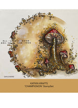 Katkin Krafts A5 Clear Stamp Set - Champignon