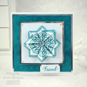 Creative Expressions Jamie Rodgers A5 Clear Stamp Set - Squares Tea bag Folding