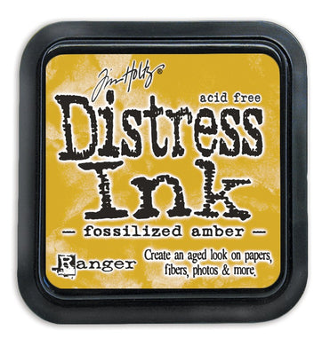 Distress Ink Pad - Fossilized Amber