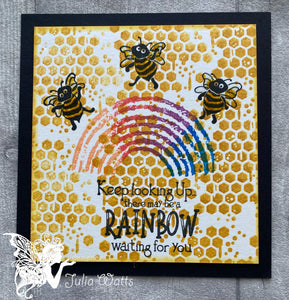 Fairy Hugs Stamps - Honeycomb Texture