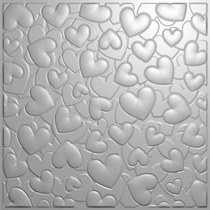 Creative Expressions 8 x 8 3D Embossing Folder - Heart to Heart