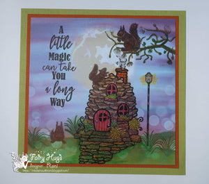 Fairy Hugs Stamps - Lamp Post Cane
