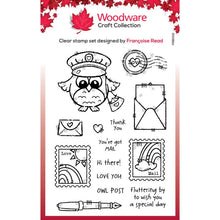 Woodware Clear A5 Stamp Set - Owl Post