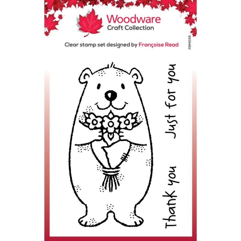 Woodware Clear Magic Single - Flower Bear