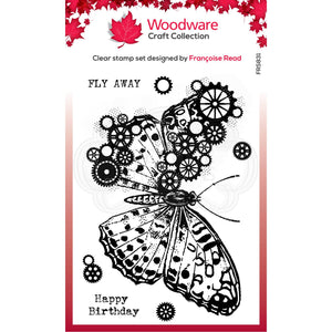 Woodware Clear Magic Single - Cog Butterfly
