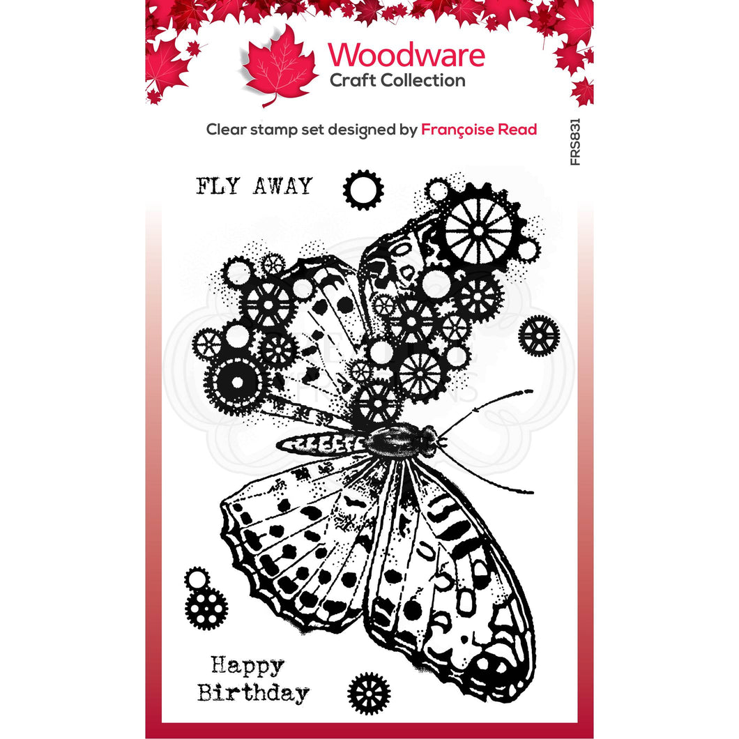 Woodware Clear Magic Single - Cog Butterfly