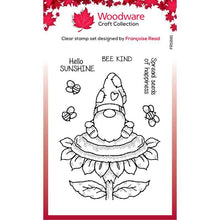 Woodware Clear Magic Single - Sunflower Gnome