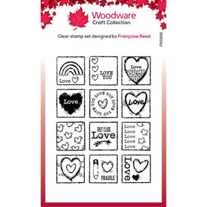 Woodware Clear Magic Single - Love Squares