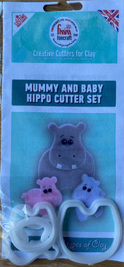 FMM Funcraft Mummy and Baby Hippo Cutter Set