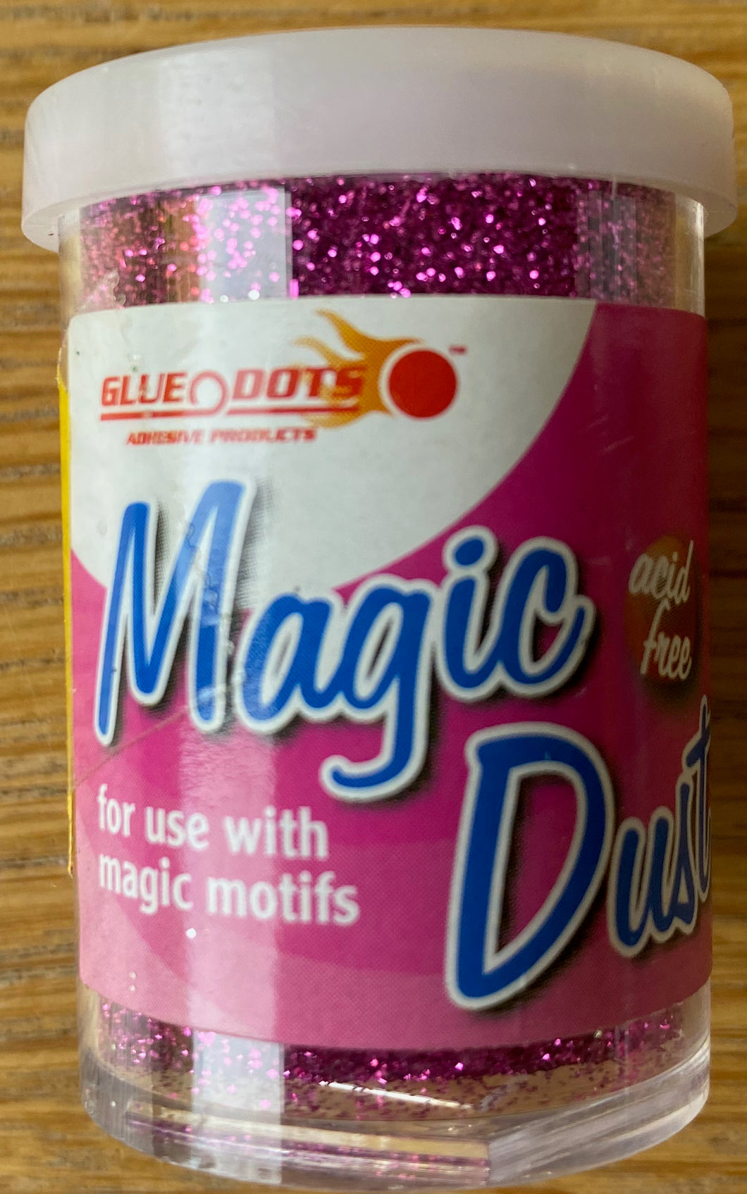 Glue Dots Magic Dust Superfine Glitter - Fuschia
