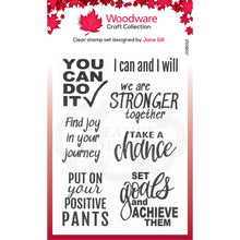 Woodware Clear Magic Single A5 Stamp Set - You Can Do It!