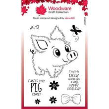 Woodware Clear Magic Single - Fuzzie Friends : Pablo the Pig