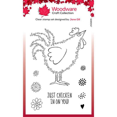 Woodware Clear Magic Single - Fuzzie Friends : Clara the Chicken