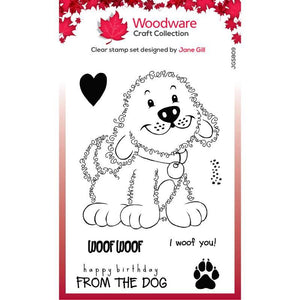 Woodware Clear Magic Single - Fuzzie Friends : Parker the Puppy