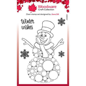 Woodware Clear Magic Single - Big Bubble : Snowman