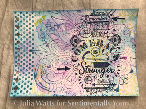 Phill Martin Sentimentally Yours A6 Collection Edition - Life Quotes : Stronger