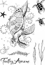 Pink Ink Designs A5 Clear Stamp Set - Nautical Series : Sea Turtle