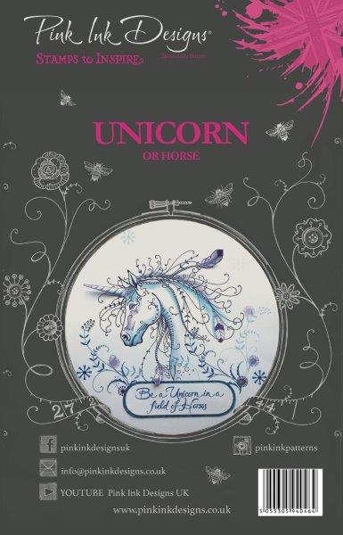 Pink Ink Designs A5 Clear Stamp Set - Unicorn