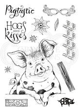 Pink Ink Designs A5 Clear Stamp Set - Fauna Series : Pigstastic