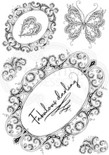 Pink Ink Designs A5 Clear Stamp Set - Frames Collection : Decadence