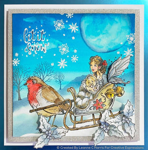 Pink Ink Designs A5 Clear Stamp Set - Sleigh Bells Ring