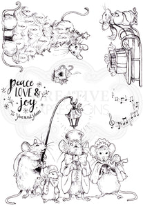 Pink Ink Designs A5 Clear Stamp Set - A Christmas Carol