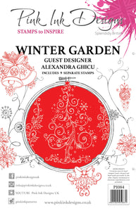 Pink Ink Designs A5 Clear Stamp Set - Winter Garden