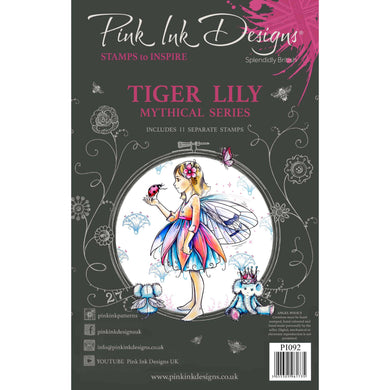 Pink Ink Designs A5 Clear Stamp Set - Tiger Lily