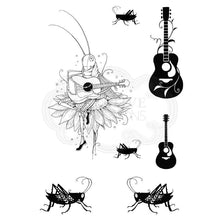 Pink Ink Designs A6 Clear Stamp Set - The Guitarist