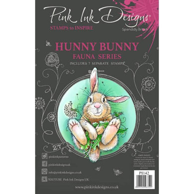 Pink Ink Designs A5 Clear Stamp Set - Hunny Bunny