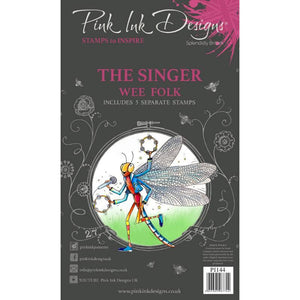 Pink Ink Designs A6 Clear Stamp Set - The Singer