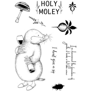 Pink Ink Designs A5 Clear Stamp Set - Holy Moley