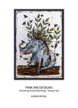 Pink Ink Designs A5 Clear Stamp Set - Andy Warthog
