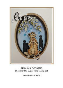 Pink Ink Designs A5 Clear Stamp Set - Super Hero