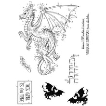 Pink Ink Designs A5 Clear Stamp Set - Snap Dragon