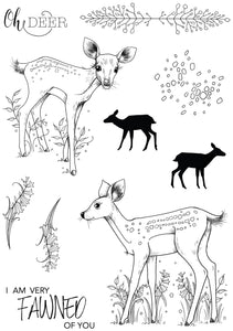 Pink Ink Designs A5 Clear Stamp Set - Baby Fawn