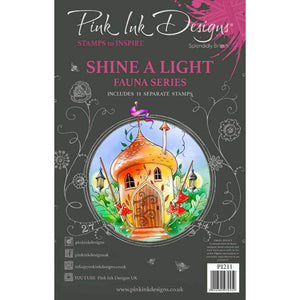 Pink Ink Designs A5 Clear Stamp Set - Fauna Series : Shine A Light