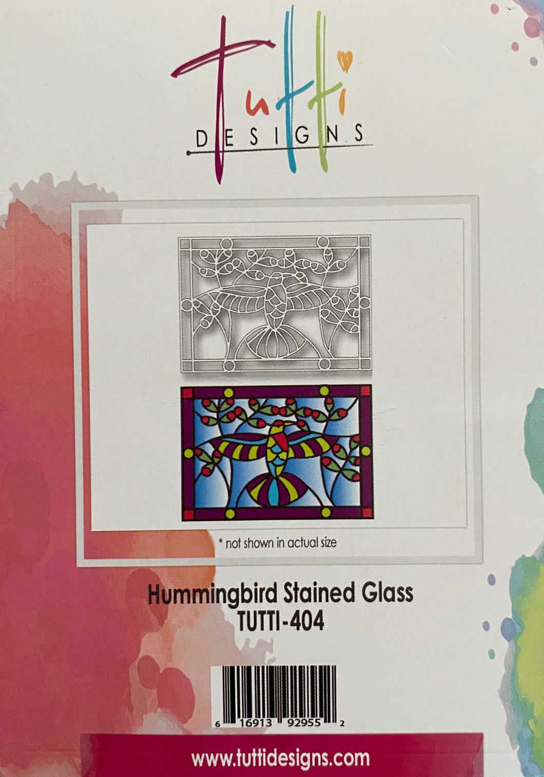 Pre-Loved :  Tutti Designs - Hummingbird Stained Glass