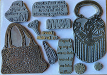 Pre-loved : Creative Expressions A5 Rubber Stamp Set - Steampunk Handbags