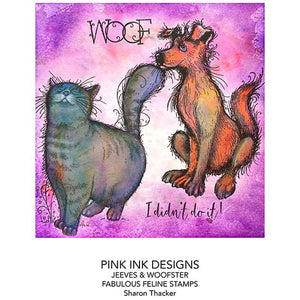 Pink Ink Designs A5 Clear Stamp Set - Fauna Series : Jeeves & Woofster