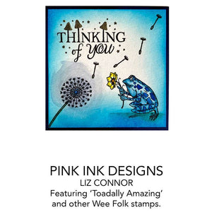 Pink Ink Designs A6 Clear Stamp Set - Toadally Amazing