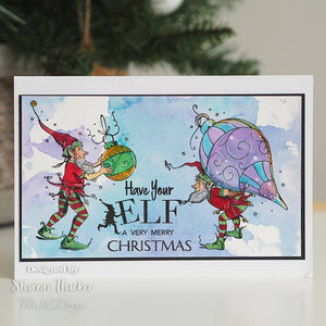 Pink Ink Designs A5 Clear Stamp Set - Love Your Elf