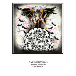 Pink Ink Designs A5 Clear Stamp Set - Mythical Series : Indiana