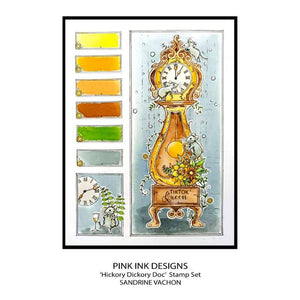 Pink Ink Designs A5 Clear Stamp Set - Mother Goose Series : Hickory Dickory Dock