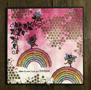 Fairy Hugs Stamps - Honeycomb Texture